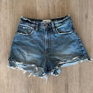 Abercrombie The Cutoff Short High Rise Denim